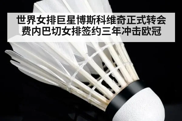 世界女排巨星博斯科维奇正式转会费内巴切女排签约三年冲击欧冠